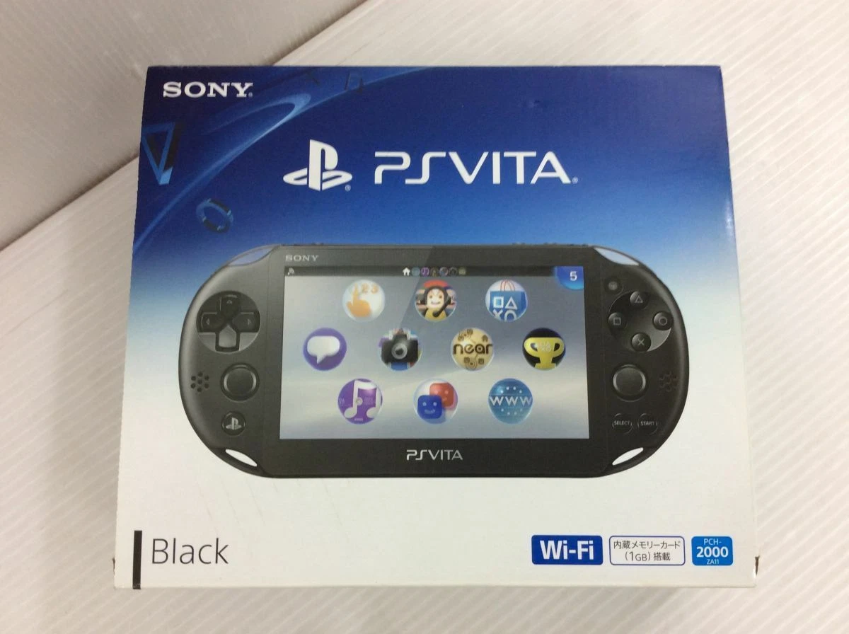 Sony PlayStation PS Vita PCH-2000 ZA11 Black Console Wi-Fi model Japan game  FS