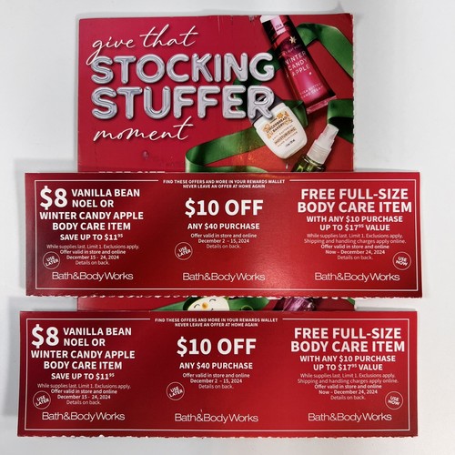Bath & Body Works Coupons for December Christmas In Store or Online Exp ...