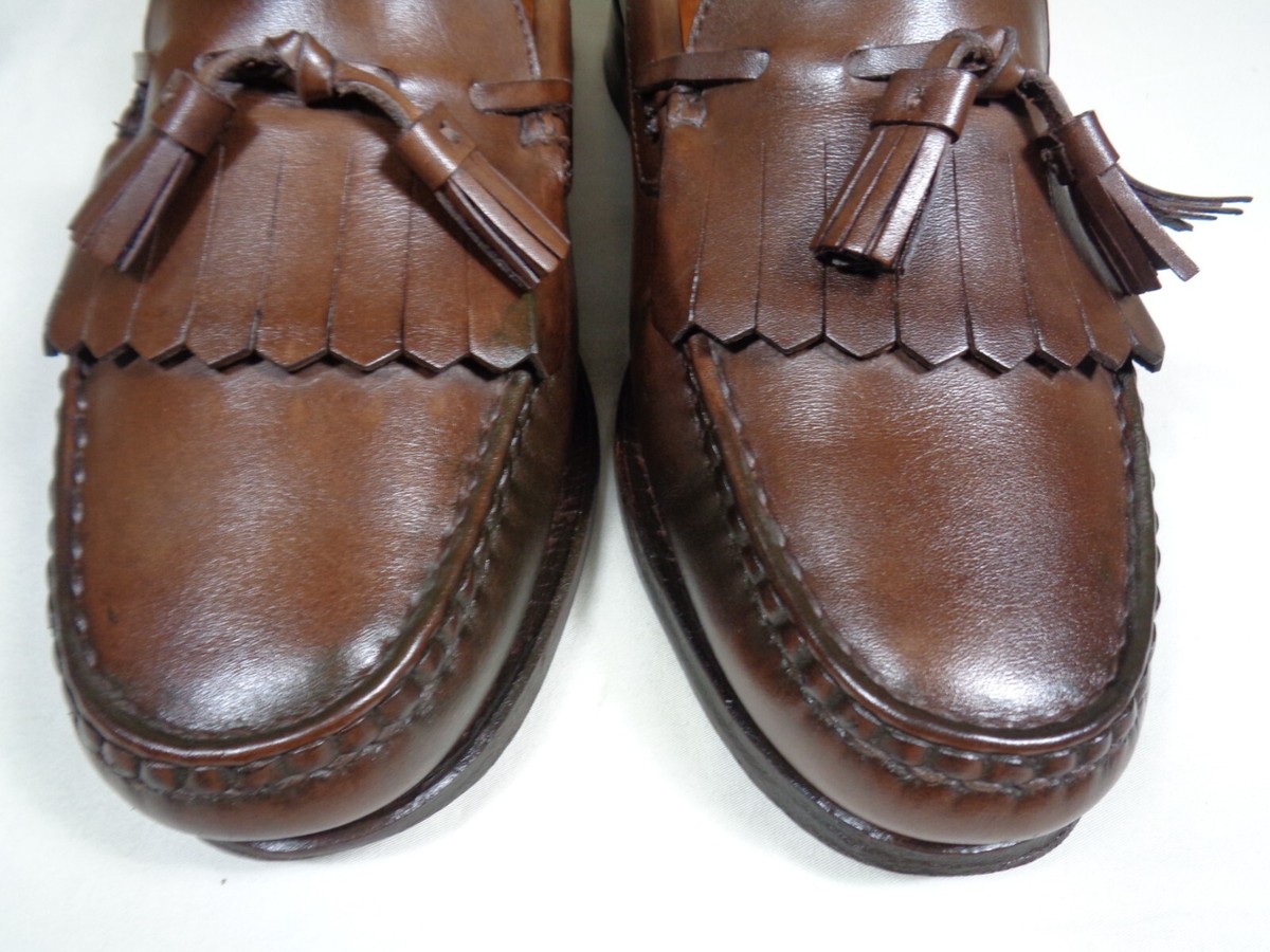 Allen Edmonds Shoes Lowry Hill slip on Brown Tassel Loafers  display picture 1