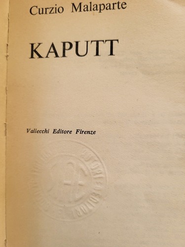 Libro Kaputt Curzio Malaparte Vallecchi 1° edizione 1966 Z1 - Foto 6 di 9