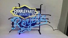 Boulevard Brewing Beer Kansas City Royals 24"x20" Neon Lamp Light Sign Bar Decor