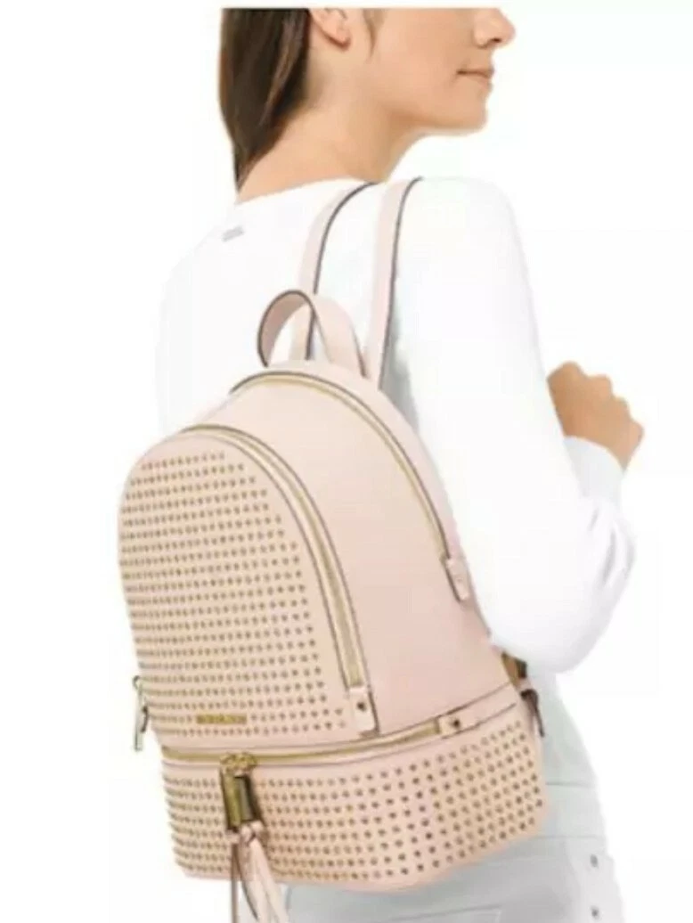 Michael Kors Rhea Zip Medium Backpack - Soft Pink