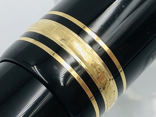MONTBLANC 14K Gold 585 MEISTERSTUCK 149 Piston Fountain Pen Black - 第 8/15 張圖片