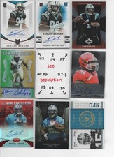 Carolina Panthers LOADED U-PICK Serial #'d JERSEY AUTO Rookie McCAFFREY NEWTON