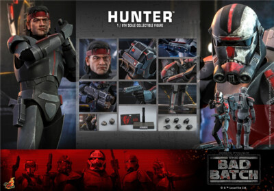 ホットトイズTMS050 バッド・バッチ ハンター Hunter1/6フィギュア HOTTOYS HT 1/6 TMS050 Star Wars Hunter Bad Batch Collectible