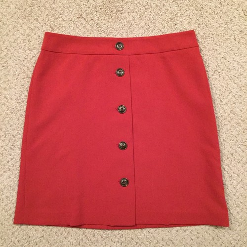 Jupe Courte Ann Taylor Loft – Orange Brûlé, Doublée, Avec Zip, Taille 12, Neuve Avec étiquette