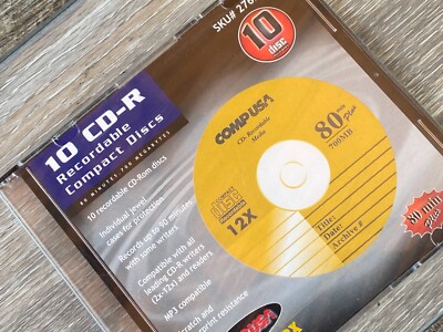 ONE DISC: Comp USA CD-R 4x 700 Mb Premium 12x Compact Disc