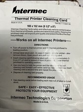 Intermec Thermal Printer Cleaning Cards 1-11-601-00