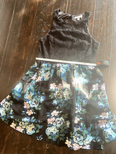 Speeckless - Black Lace and floral woman's dress size 11 #897