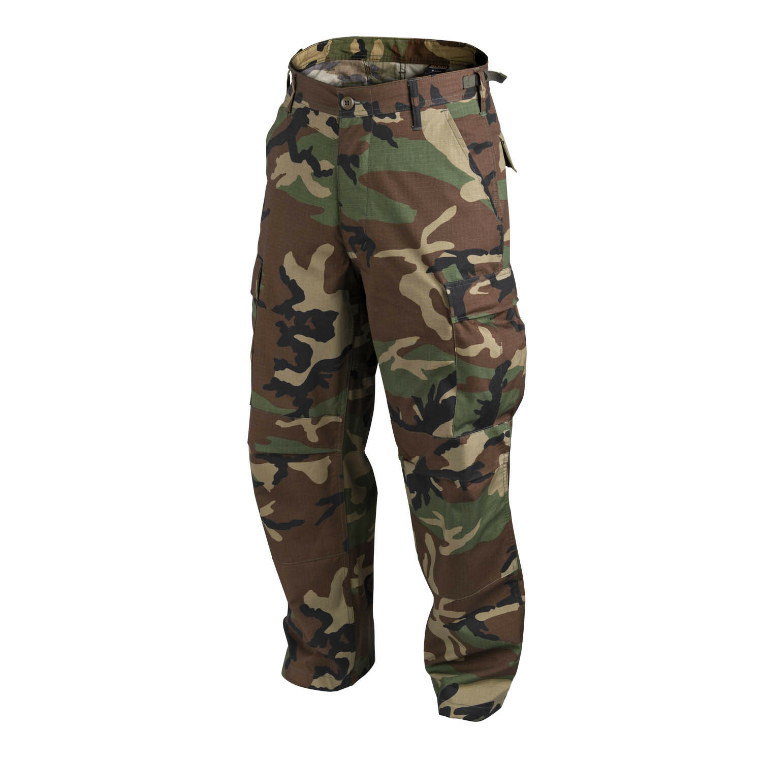 Helikon Tex BDU Woodland Camouflage Army Outdoor Freizeit Hose Tarnhose Medium