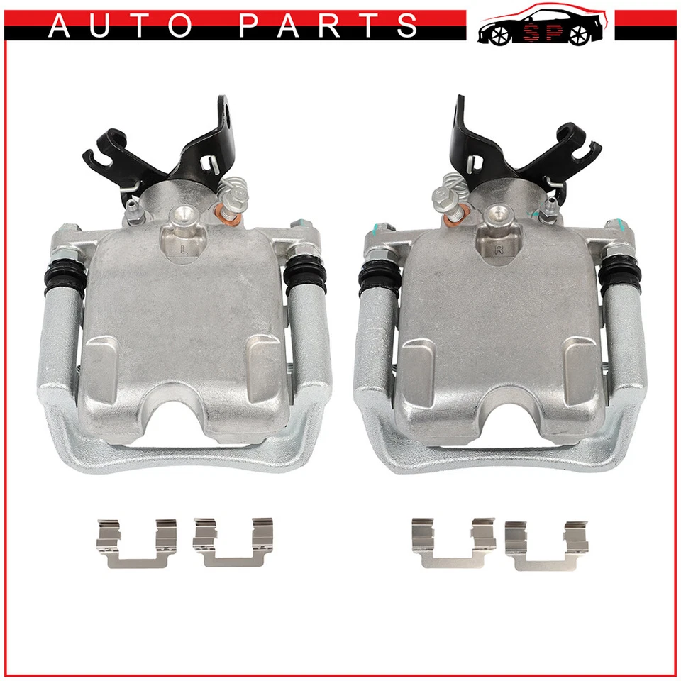 Pair Rear Disc Brake Calipers With Bracket For 2014 - 2018 Chevrolet Impala - Image 3 of 4