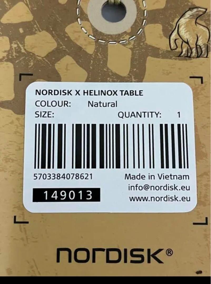 NORDISK outdoor table Nordisk × Helinox collaboration from NORDISK outdoor table Nordisk × Helinox collaboration from