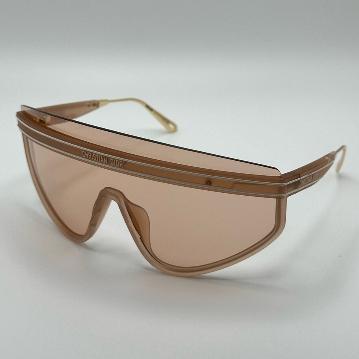 Christian Dior DiorSoLite1 Nude Oversized Shield Sunglasses Christian Dior DiorSoLight1 SoLight-1 FWM/HO Sunglasses  main image 3