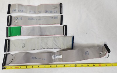(Lot of 5) 40-Pin Wire HDD CD DVD-ROM DRIVE Connector 10-18'' ATA IDE Cable