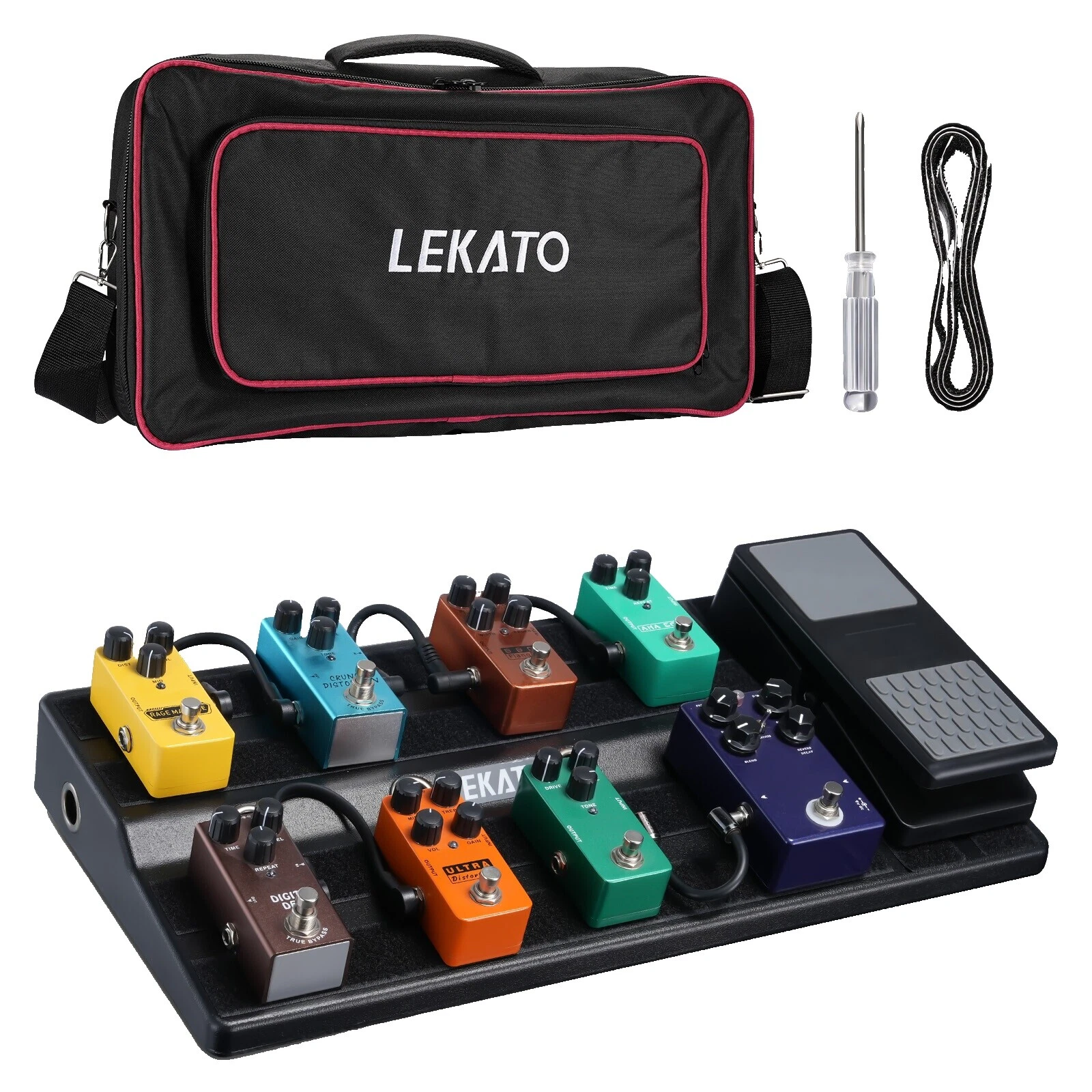 Pedal de Efectos de Guitarra Pedal Board Casos