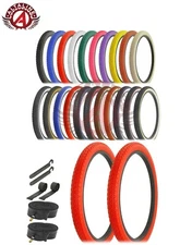 ALTALINE BICYCLE WIRE BEAD TIRES 24x2.125 HEAVY DUTY DIAMOND MANY COLORS 8pc SET