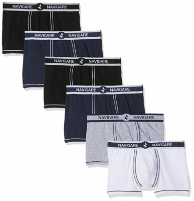 6 Boxer Mann Navigare aus Baumwolle Elastisch,Bands Und Elastisch Protokolliert