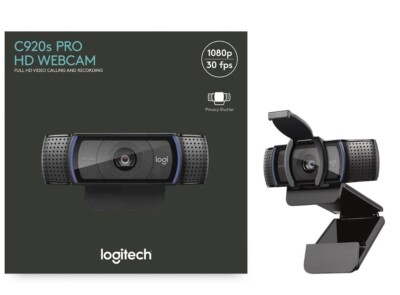 Logitech C920s Pro HD 1080p Webcam with Privacy Shutter - Brand New In Box