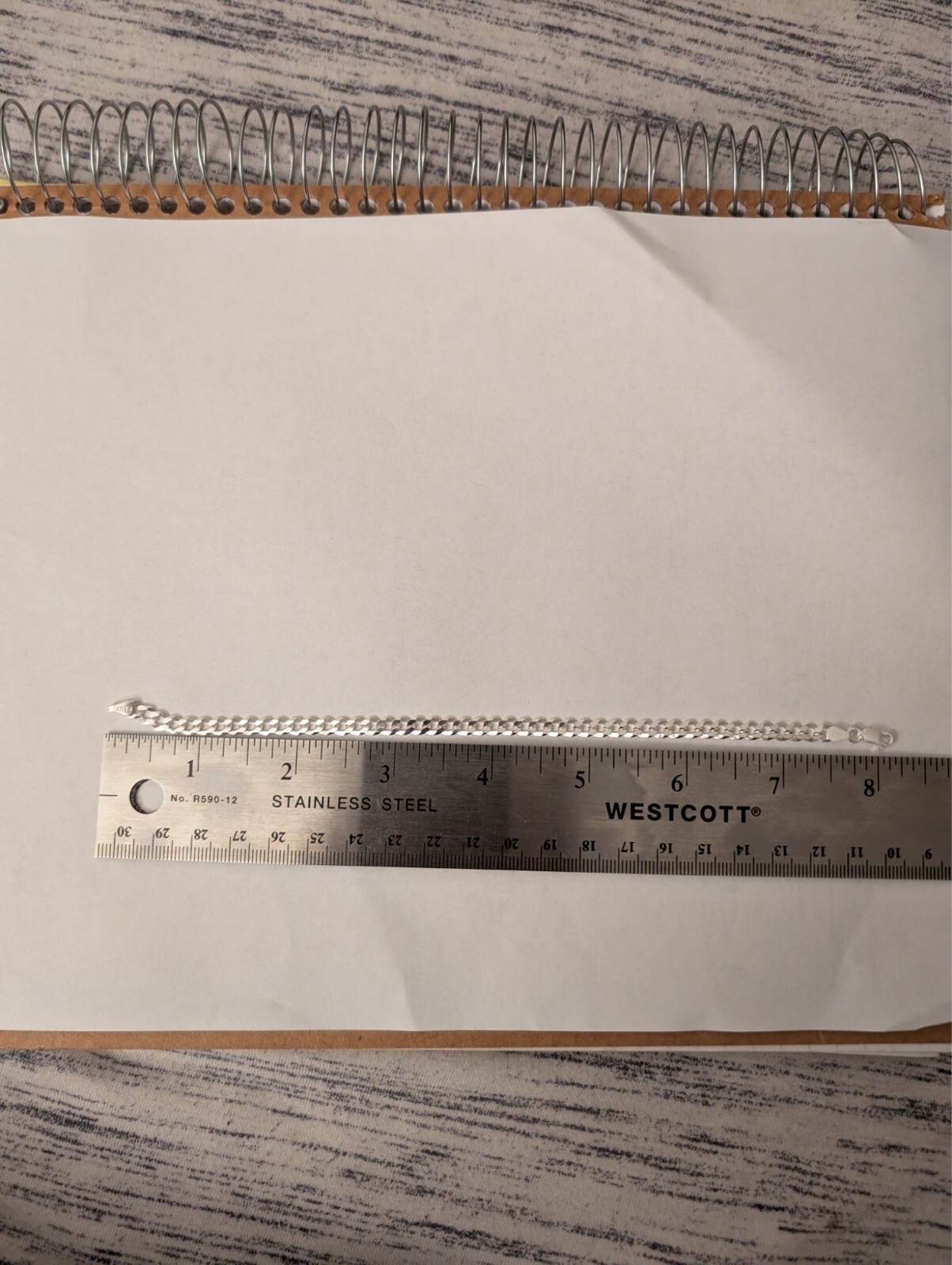 8 inch sterling silver bracelet, Solid 925 Silver… - image 3