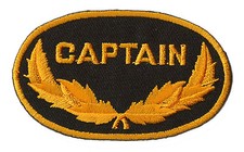 Patche écusson Captain Marine Marin capitaine patch thermocollant 