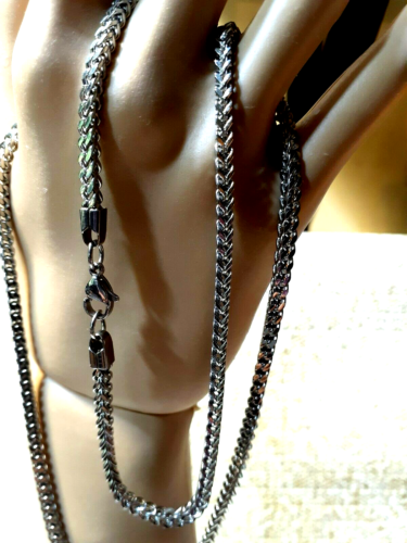 STAINLESS STEEL CHAIN NECKLACE - WHITE - STAINLESS STEEL 21.7 G - 第 1/12 張圖片