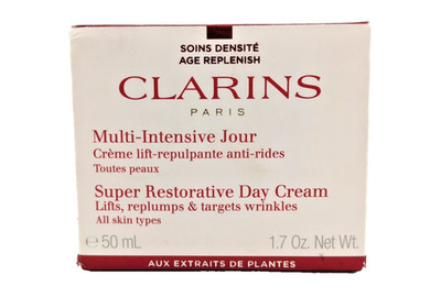 Clarins Super Restorative Day Cream 50ml Anti-Aging for Mature Skin Lifts Plumps