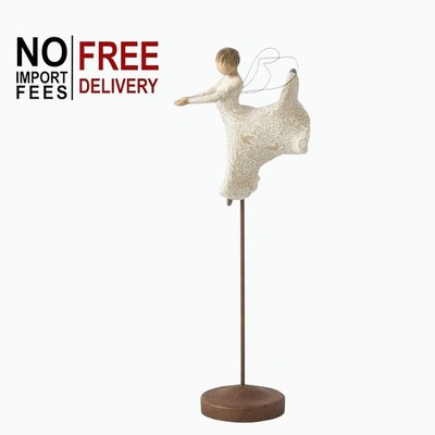 Willow Tree Dance of Life Elevated Angel Figurine with Metal Stand 15.5'' H