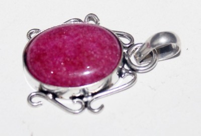 Pink Onyx Oval Shape Gemstone Handmade Pendant Jewelry Pendant Size 1.5 Inches