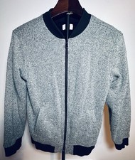Old Navy Youth Lined Jacket, Gray, Size Large 10/12, Zip Up