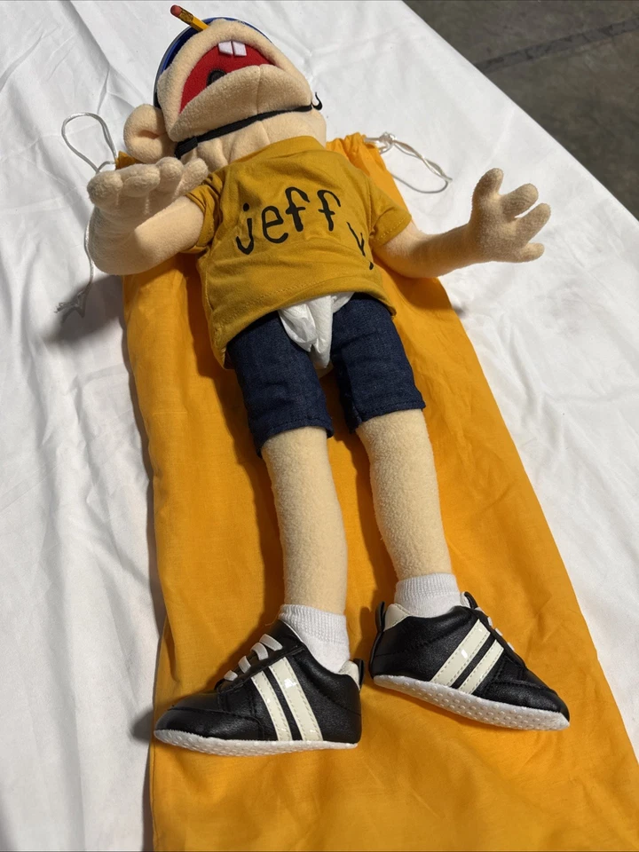 Jeffy Puppet SML Puppet With Helmet, Shoes, Diaper, Shirt, Pencil (latest model) - Image 2 of 4