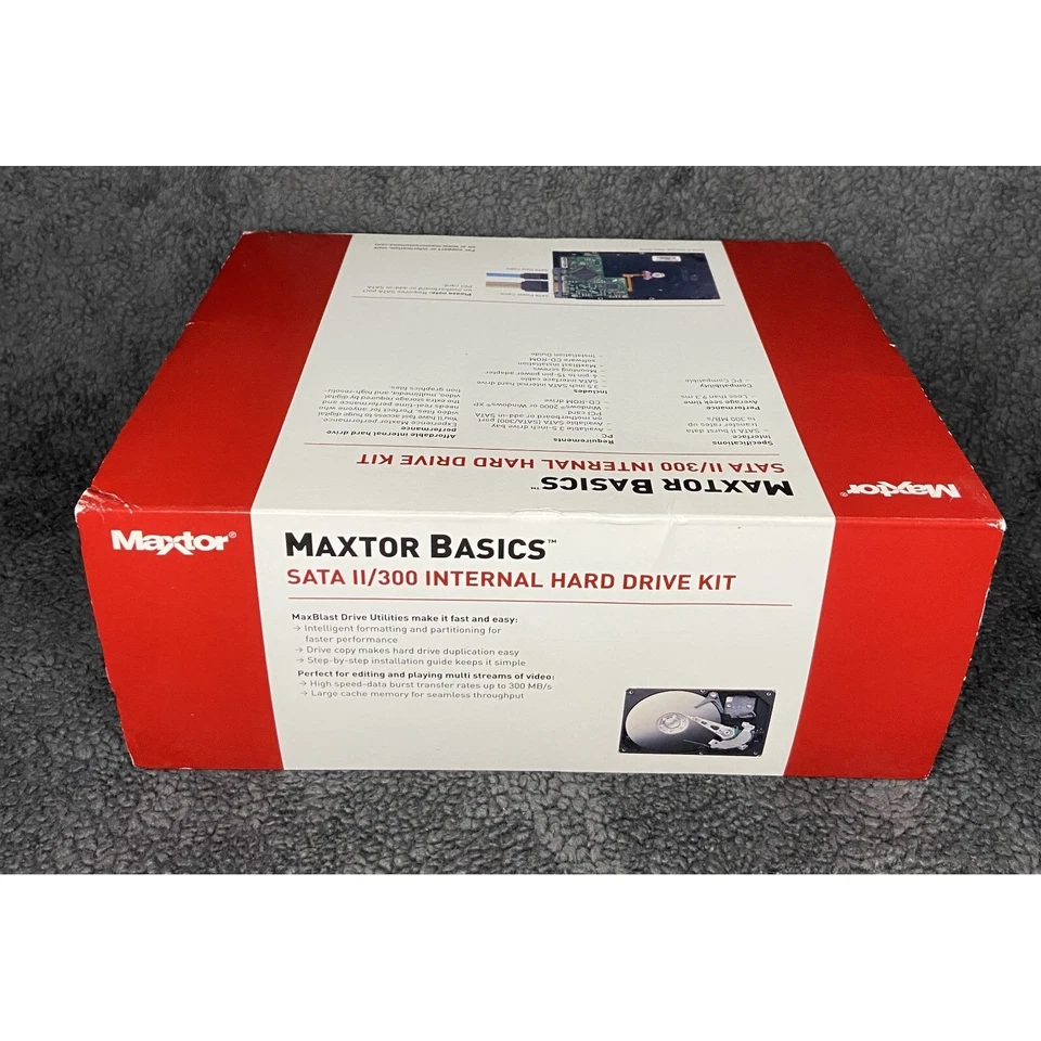 Maxtor DiamondMax 160GB SATA 2/300 Internal Hard Drive Kit HDD 9DN1A2-590 NEW - Image 2 of 4