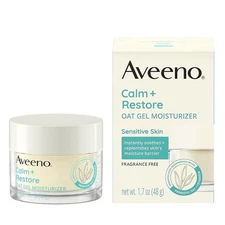 Aveeno Calm and Restore for Sensitive Skin, Oat Gel Moisturizer - 1.7oz