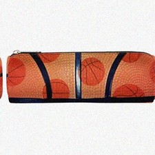 Basketball Texture Pencil Case for School and Office