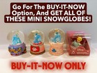 Roses, The Disney Store Exclusive Cinderella Mini Snow Globe 3 1/4" Authentic — photo 10
