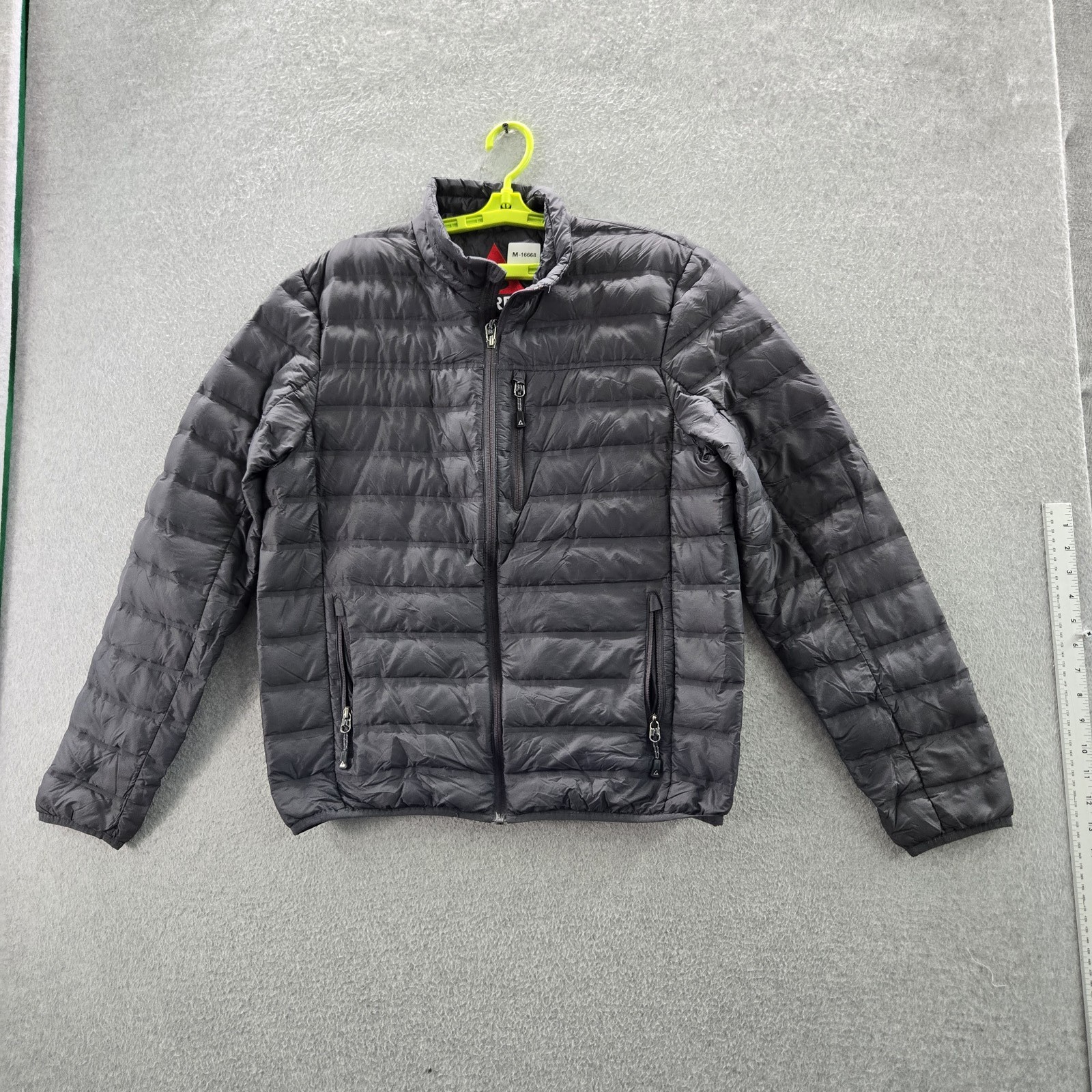 Gerry Men Jacket M Gray Nylon Polyester Logo Embr… - image 1