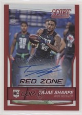 2016 Score Rookies Jumbo Red Zone Signatures 32/35 Tajae Sharpe #375 Auto 0q3