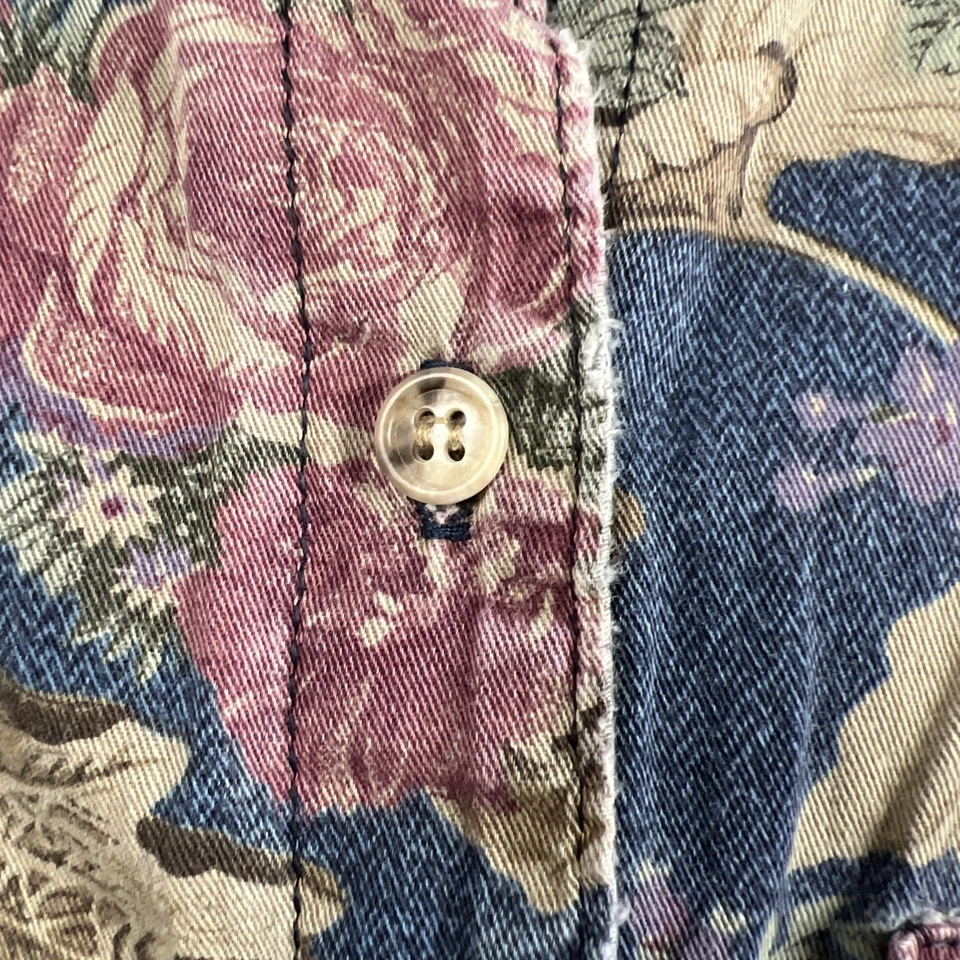 Orvis Vintage 80s Blouse Womens Sz M Shirt Button Up Floral Cottagecore USA - Изображение 4 из 4