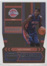 2010-11 Playoff Contenders Patches Gold Die-Cut 19/99 Greg Monroe #12 3t5