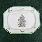 Spode Christmas Tree Sculpted Oval Serving Platter Made in England — photo 1