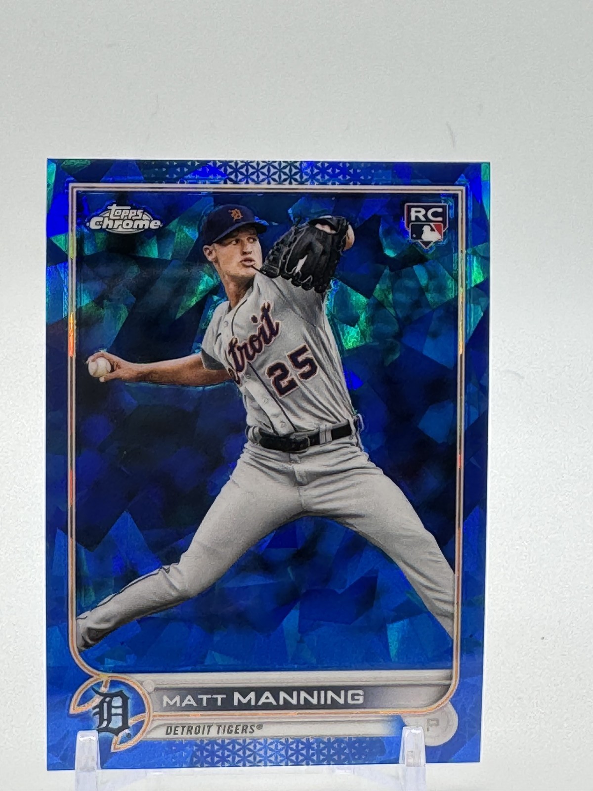 2022 Topps Chrome Sapphire Matt Manning RC #31 Detroit Tigers