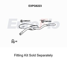 Rear Muffler Silencer Insert Exhaust System Fits Peugeot 308 SW EuroFlo EXPG6223