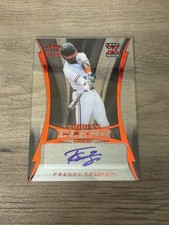 2020 LEAF TRINITY BASEBALL FREDDY ZAMORA RC CLEAR RED ACETATE AUTO /15