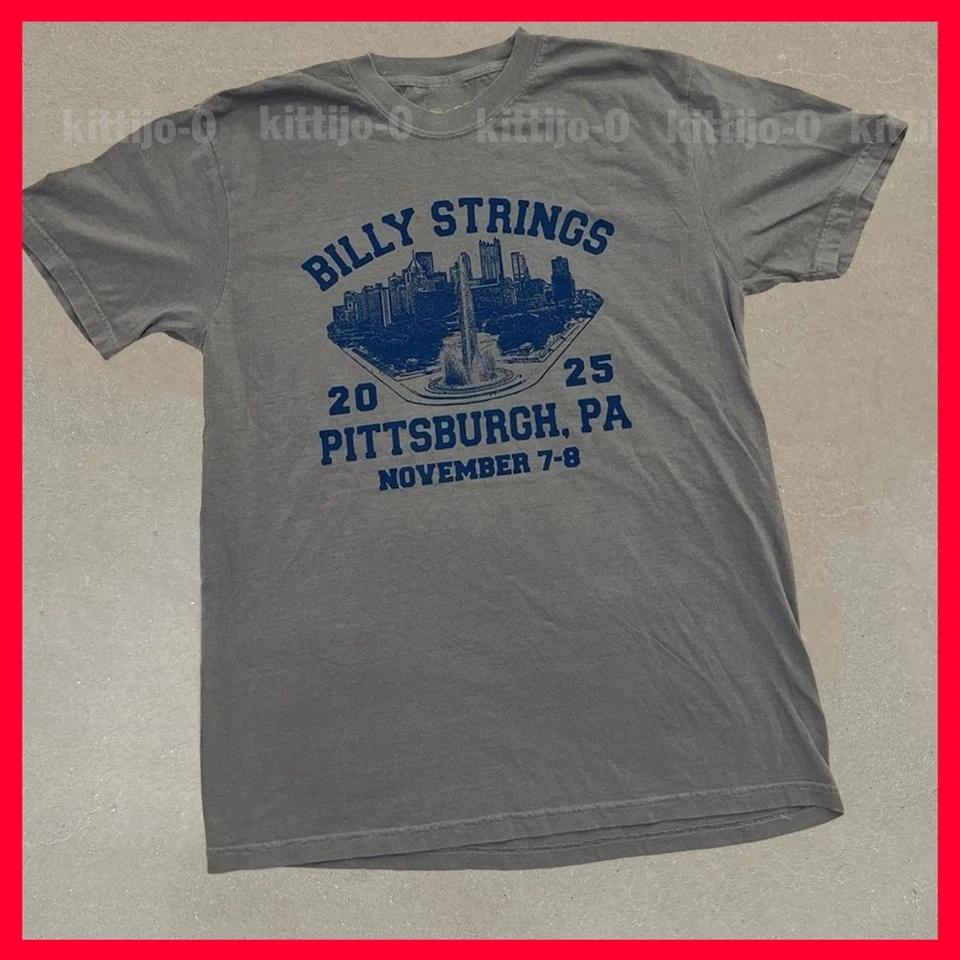 VENTA Camisa Billy Strings Pittsburgh Show Exclusiva reimpresión 7 de noviembre de 2025 Todas las Tallas Foto 2 de 4
