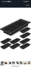 4x12 Floor Vents Heavy Duty Floor Registers, Floor Air Vent Covers. 8 Pack.