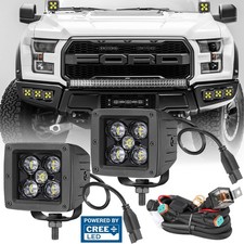 2x 3 100w Cree Led Light Bar Cube Spot Pods Driving Off Road Plug Play Wiring
