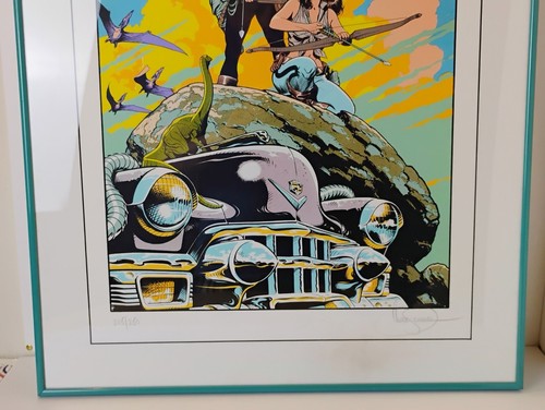 Mark Schultz Serigraph Cadillacs & Dinosaurs Framed Signed 34.5"x 23" - Picture 5 of 10