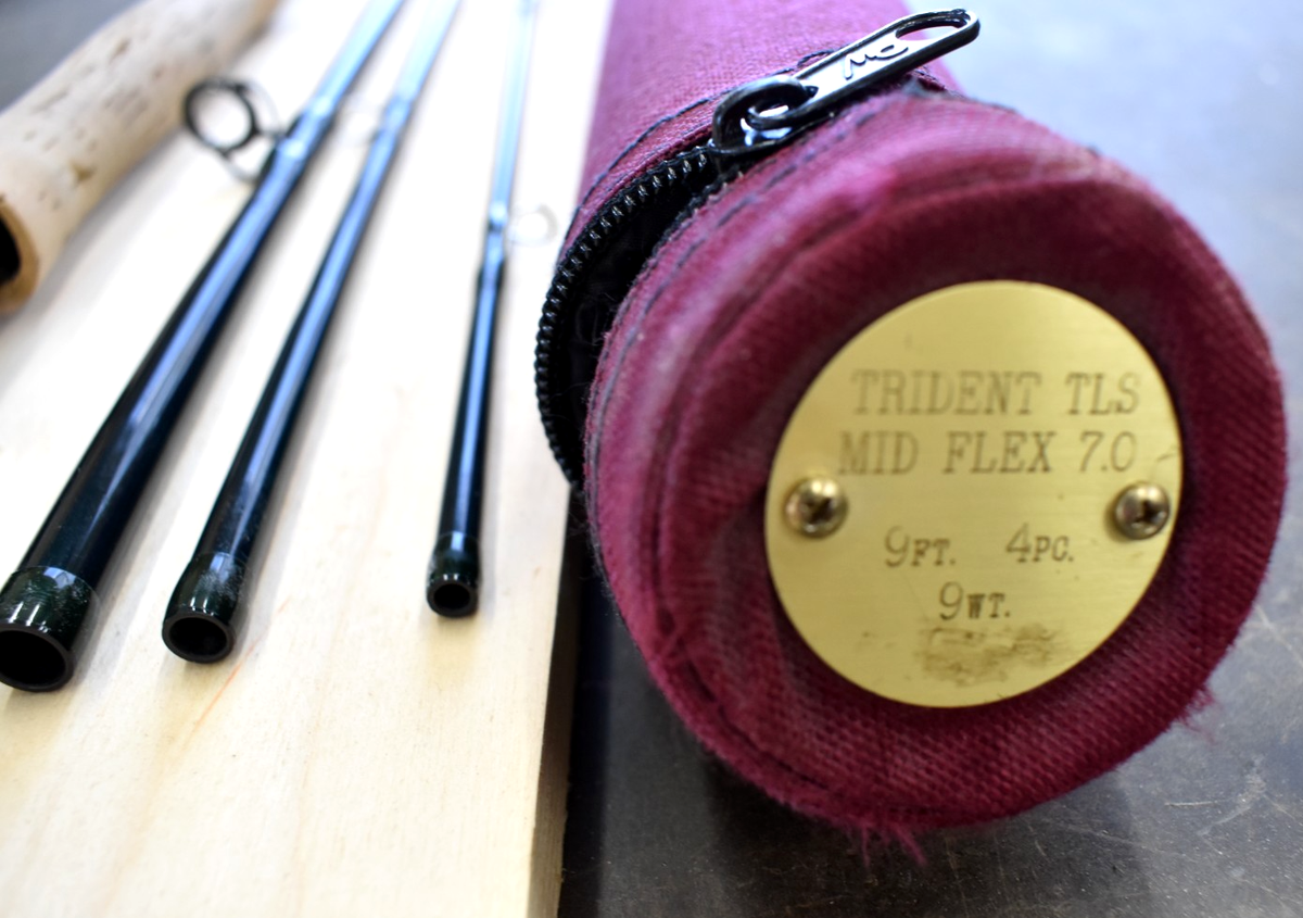 ORVIS TRIDENT TLS 1268-3MidFlex7.0フライロッド ORVIS 4 piece Trident TLS Mid-Flex 7.0, Length 9', 9 Weight Fly