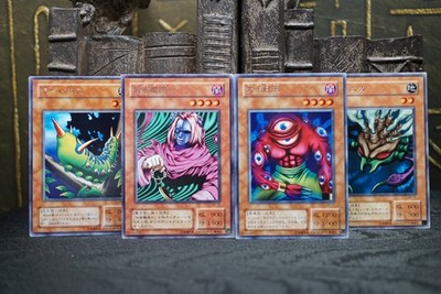Vintage Monster Lot Japanese Yugioh OCG Larva Moth Masked Sorcerer Set