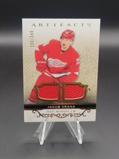 Jakub Vrana 2021-22 Artifacts Hockey #10 Gold Material Relics #/249 Red Wings