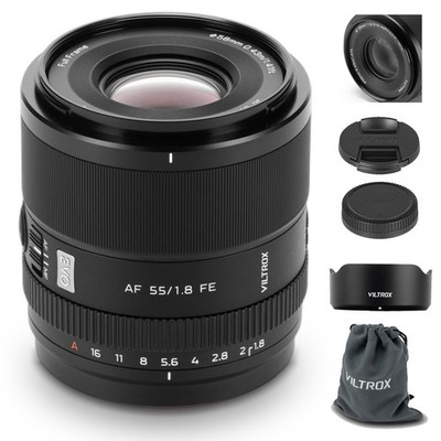 VILTROX 55mm F1.8 EVO FE APO Full Frame Autofocus Prime Lens for Sony E-Mount